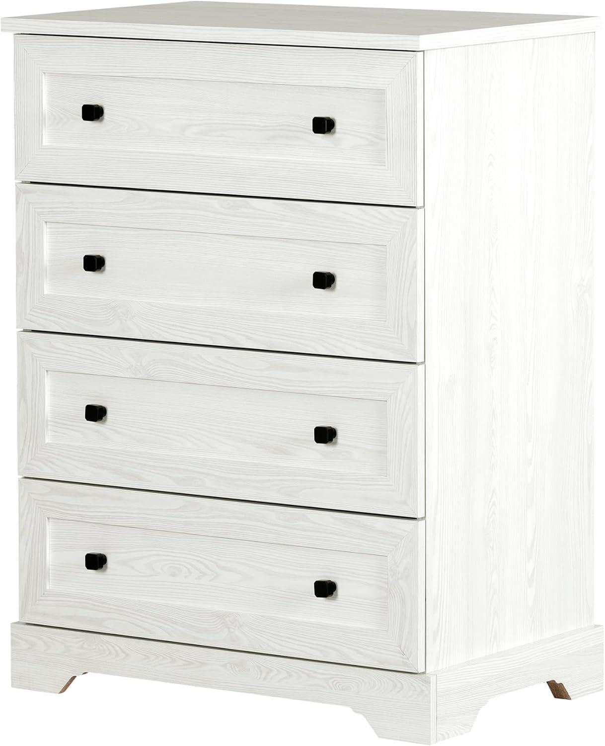 Hazen White Pine Farmhouse 4-Drawer Chest