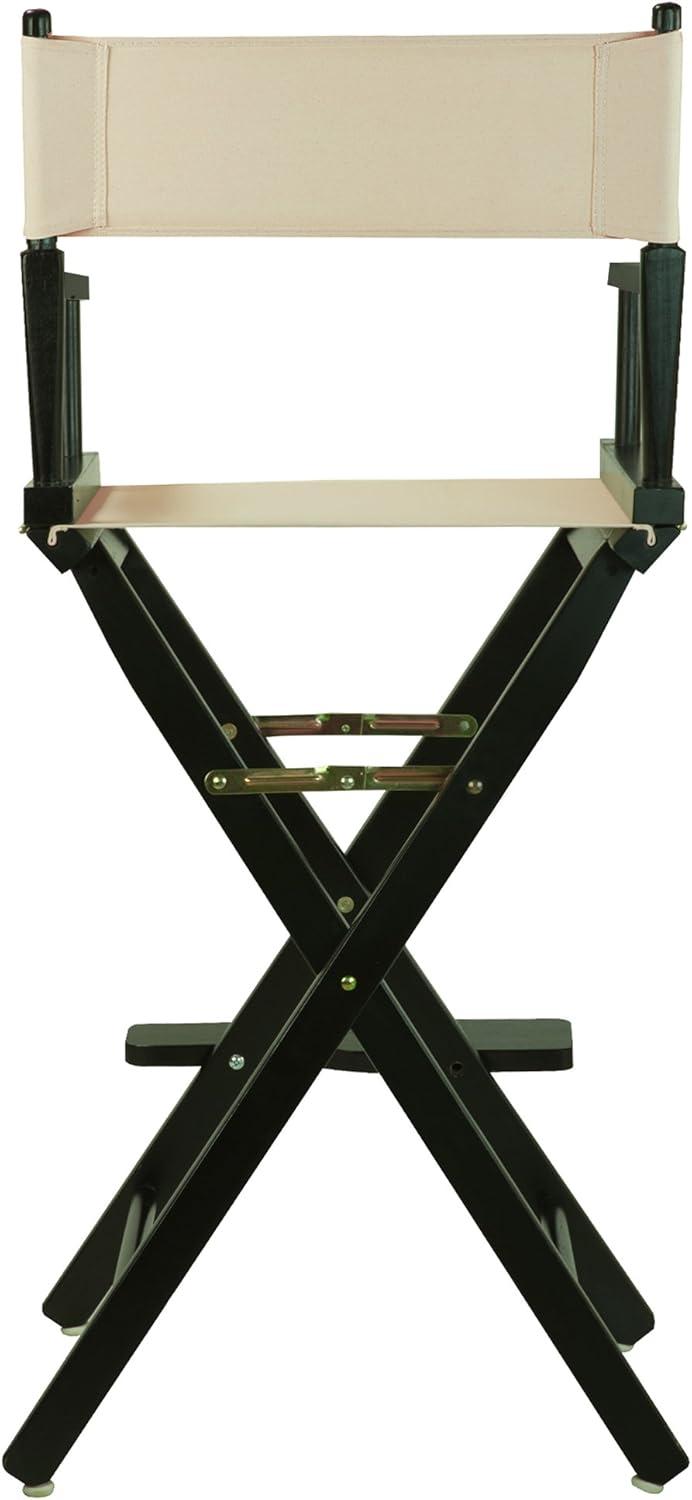 Casual Home 230-02-021-12 30 in. Directors Chair Black Frame with Natural & Wheat Canvas