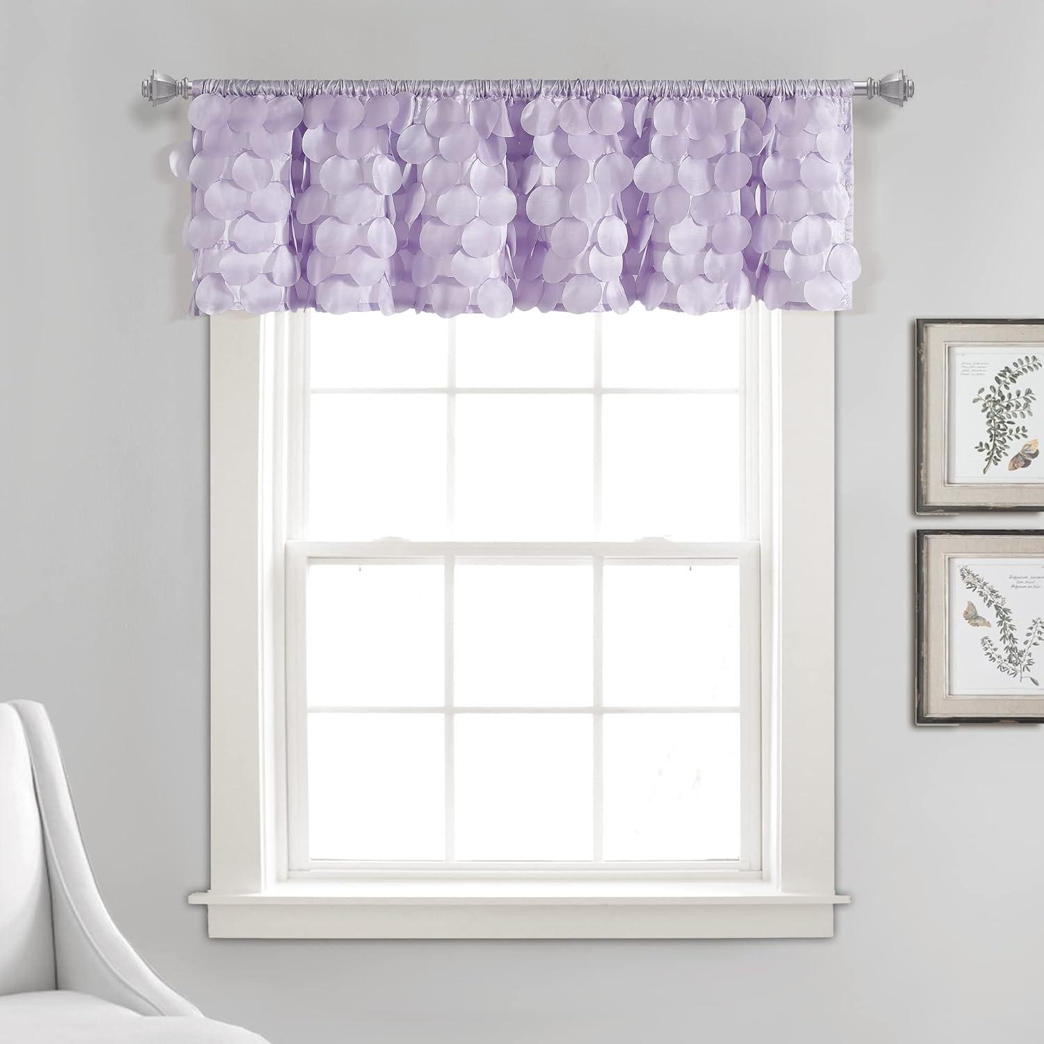 Lush Decor Gigi Scalloped Window Valance
