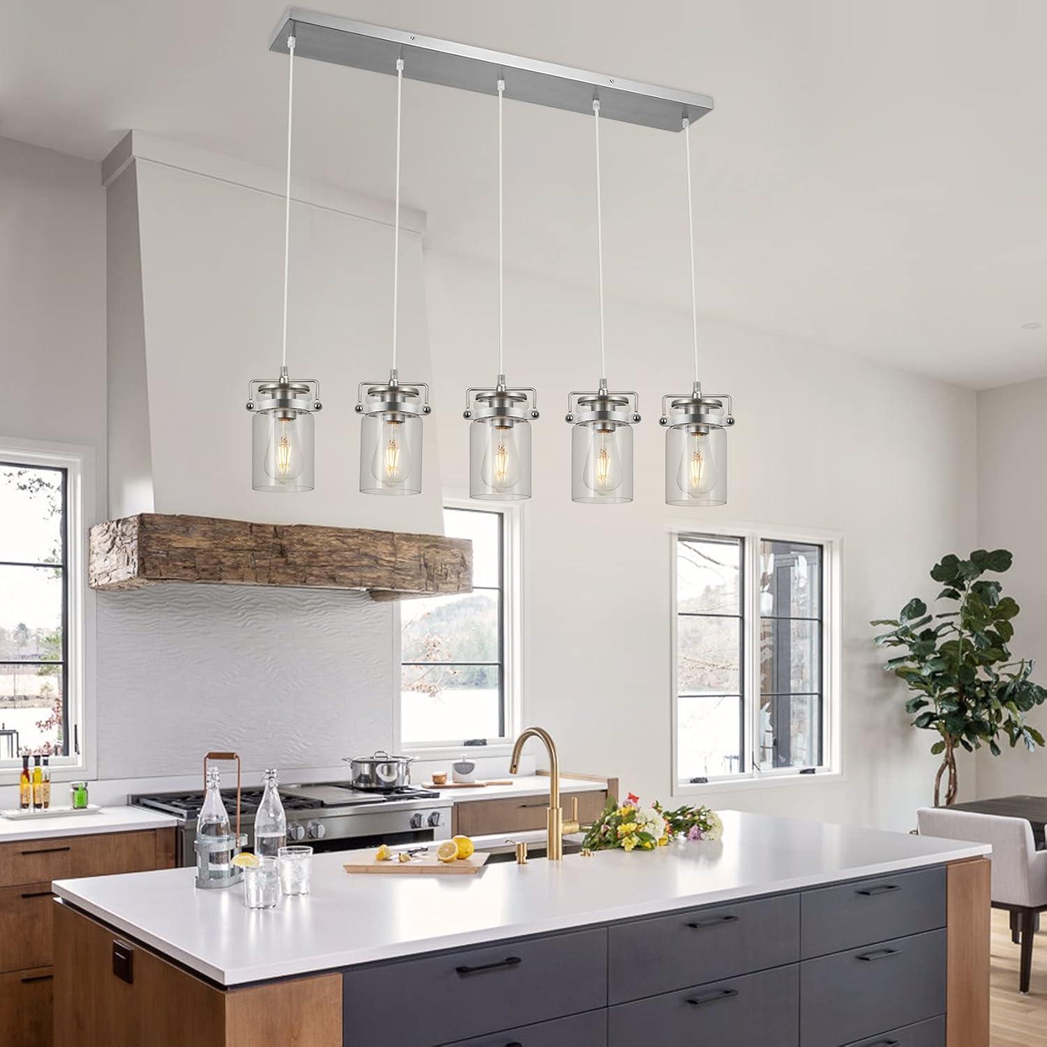 Latitude Run® Lizvet 5 - Light Kitchen Island Pendant