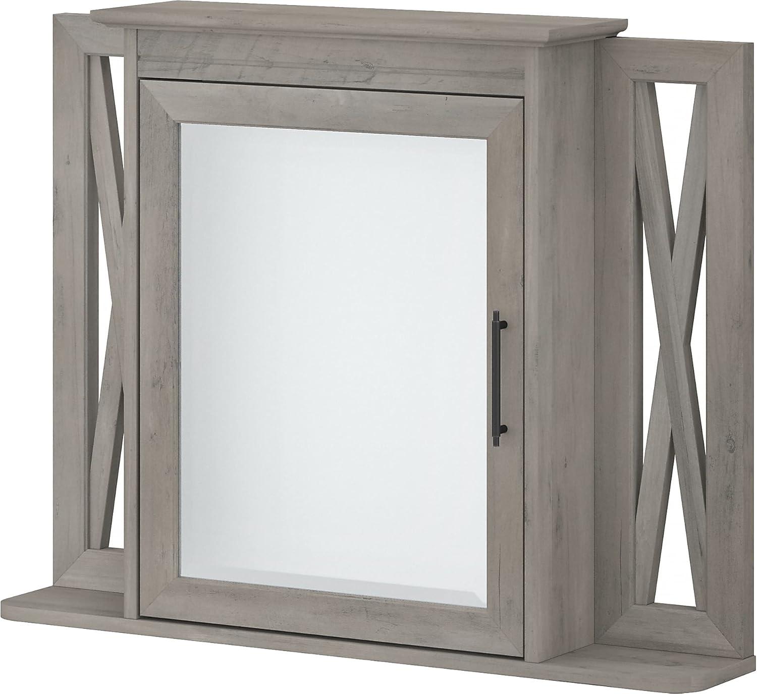 32''W Surface Framed Medicine Cabinet with Mirror