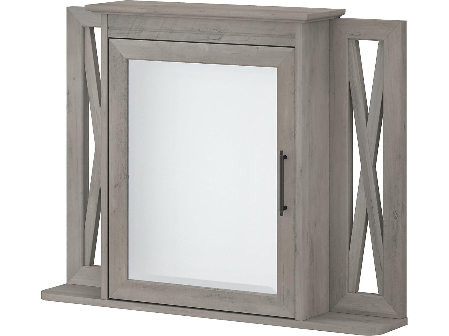 32''W Surface Framed Medicine Cabinet with Mirror