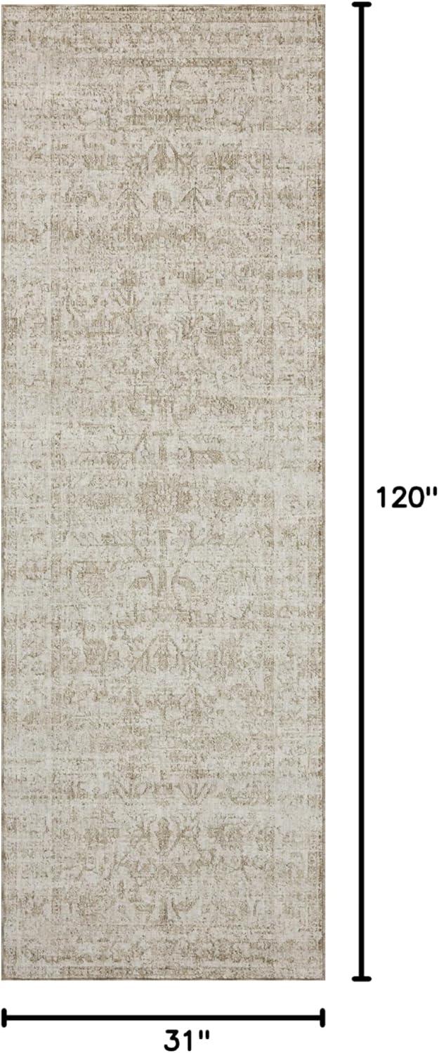 Honora Rug by Amber Lewis x Loloi - Ivory and Natural / 2'7" x 10' Runner