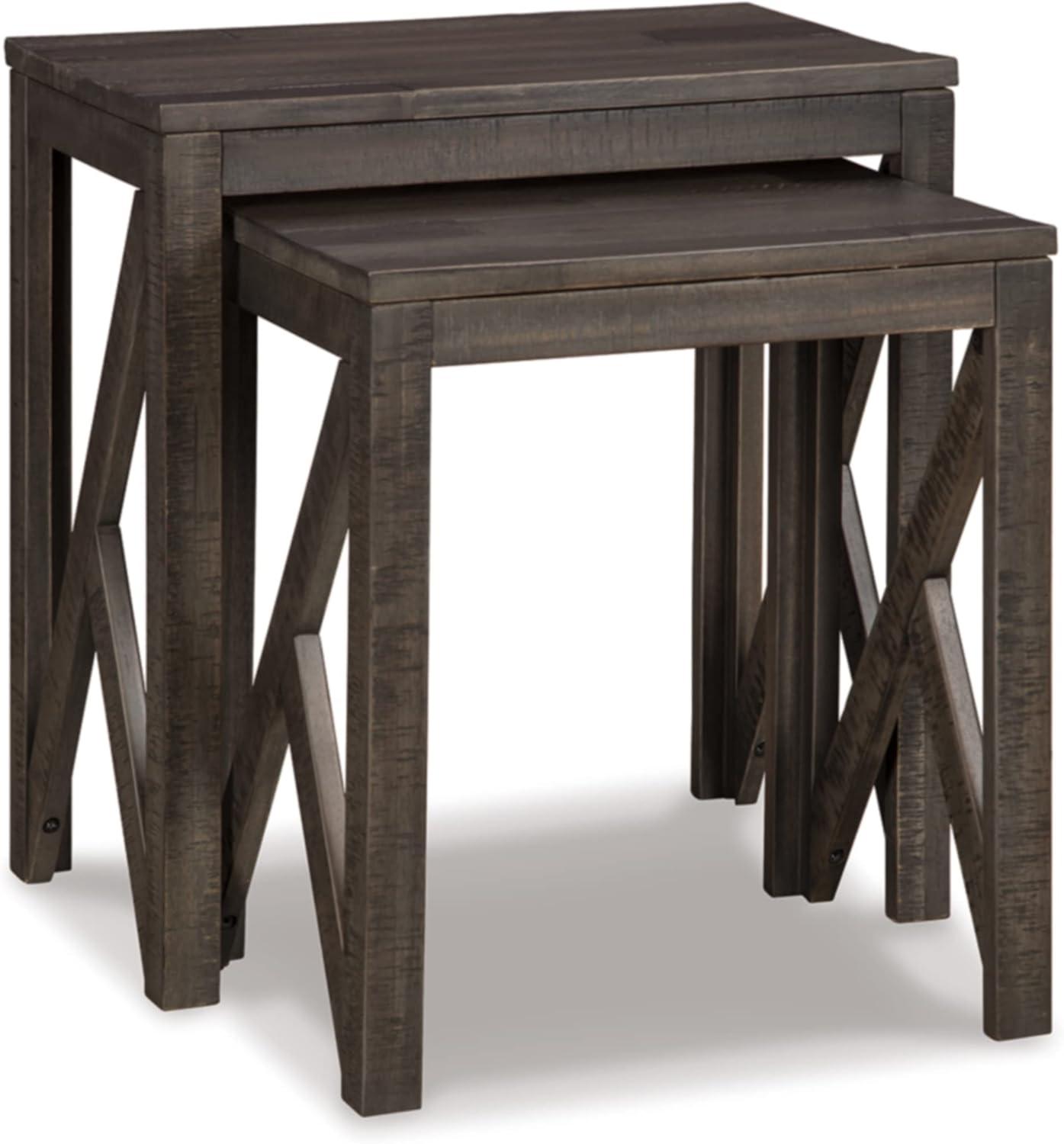 Signature Design by Ashley Casual Emerdale Accent Table (Set of 2)  Gray