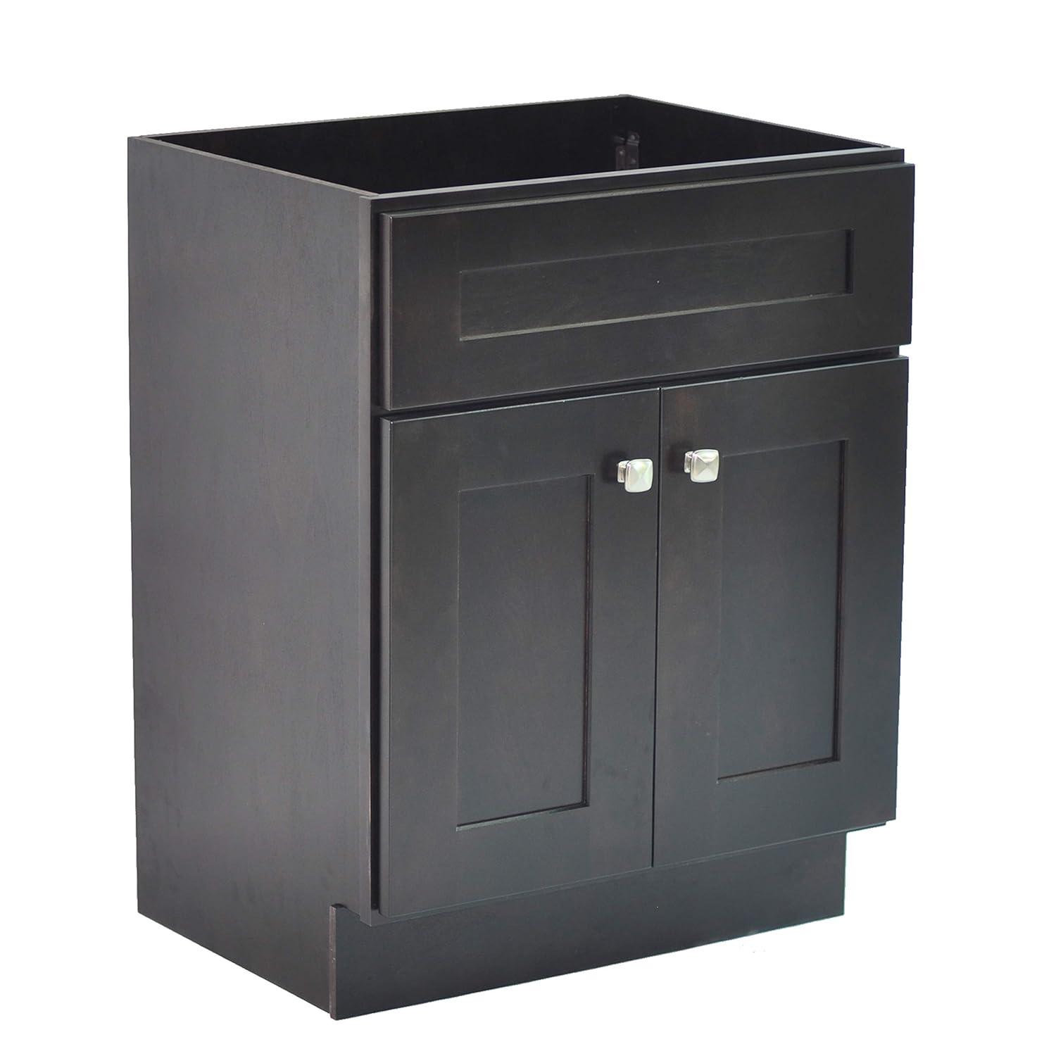 Design House Brookings 24 Inch Bathroom Vanity, Ready to Assemble, Solid Wood, Sherwin Williams – Design House, 587063