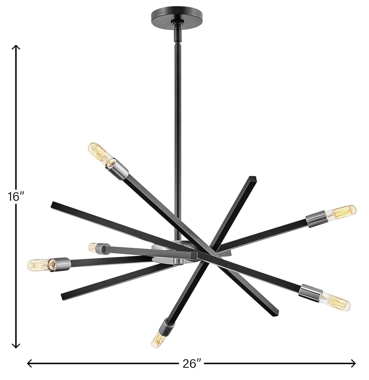 Hinkley Lighting Archer 6 - Light Chandelier in  Satin Black
