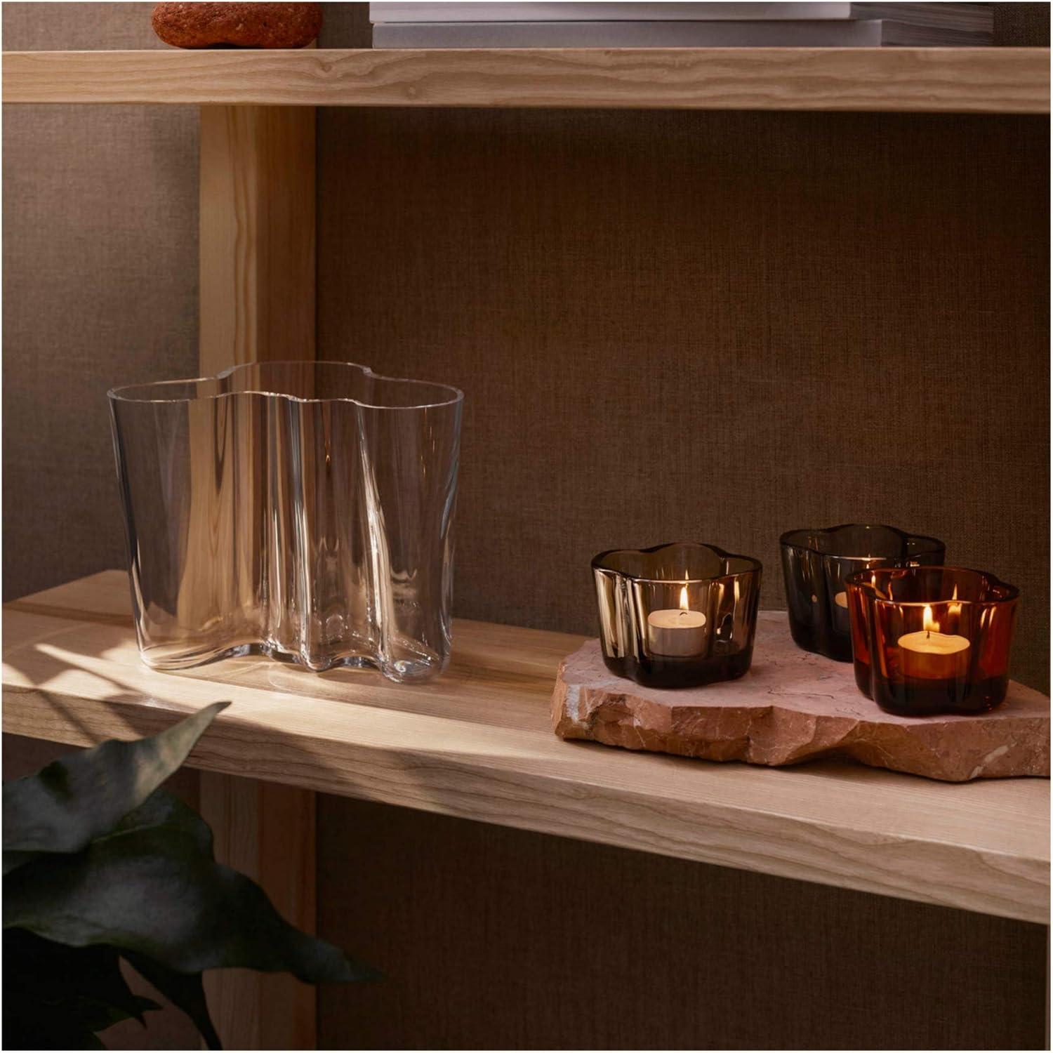 Aalto 2.25" Glass Tabletop Tealight Holder