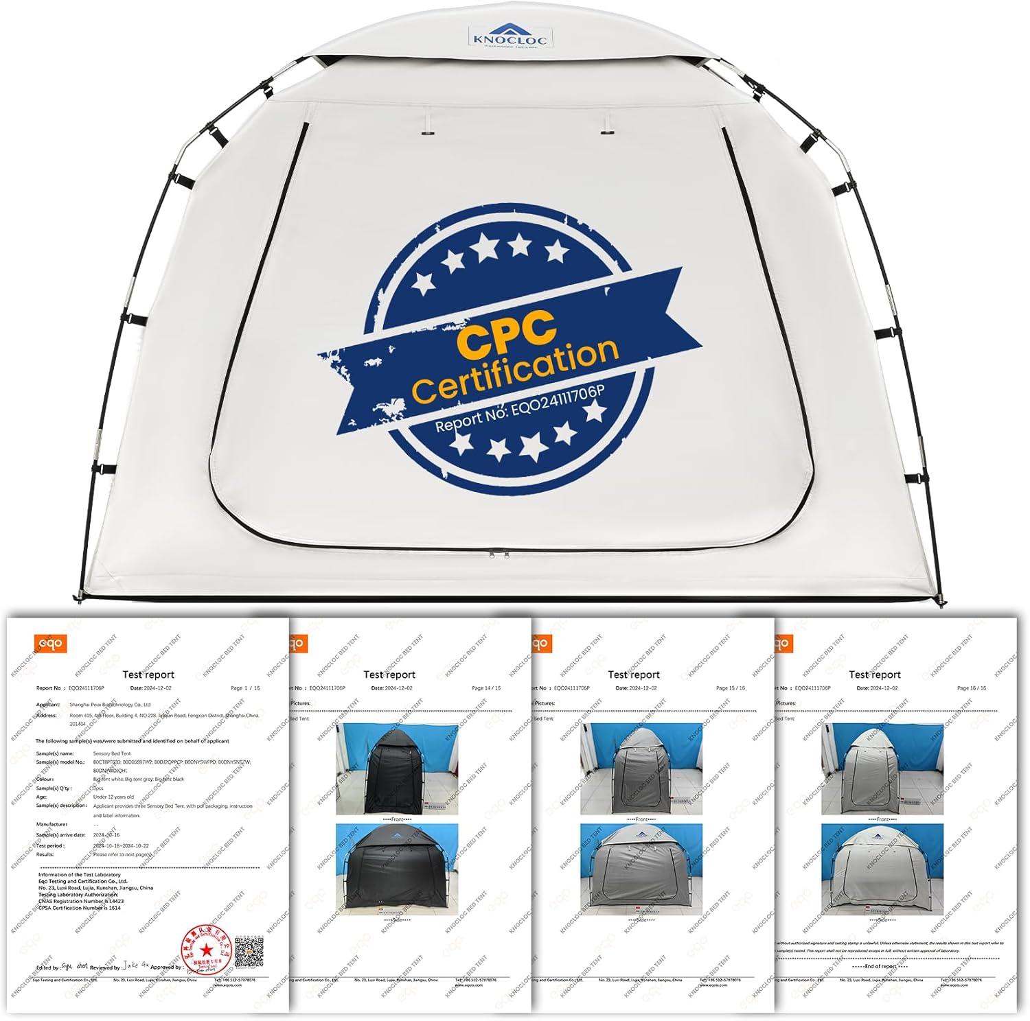 Blackout Twin Bed Tent with Aluminum Poles and Polyester Fabric