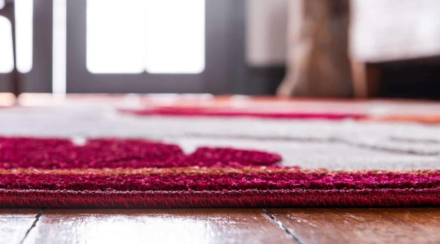 Unique Loom 9' 0 x 12' 2 Terracotta Outdoor Botanical Augusta Area Rug