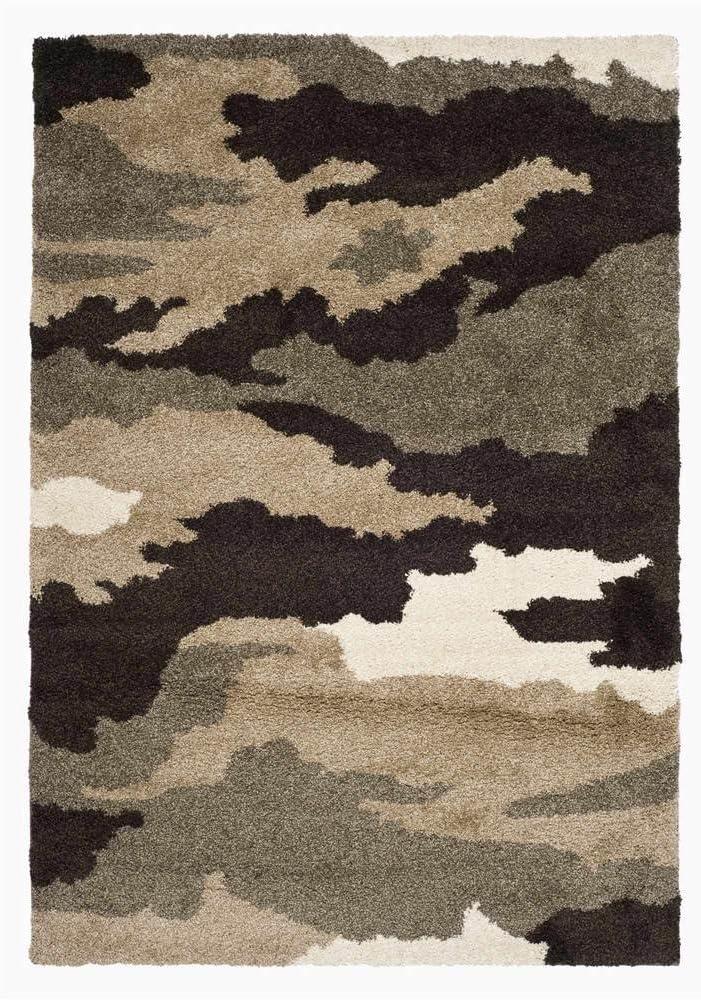 Florida Shag SG453 Power Loomed Indoor Area Rug - Beige/Multi - 5'3"x7'6" - Safavieh.