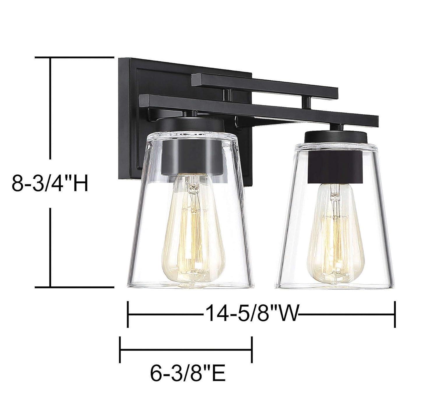 Savoy House Calhoun 2 - Light Vanity in  Black