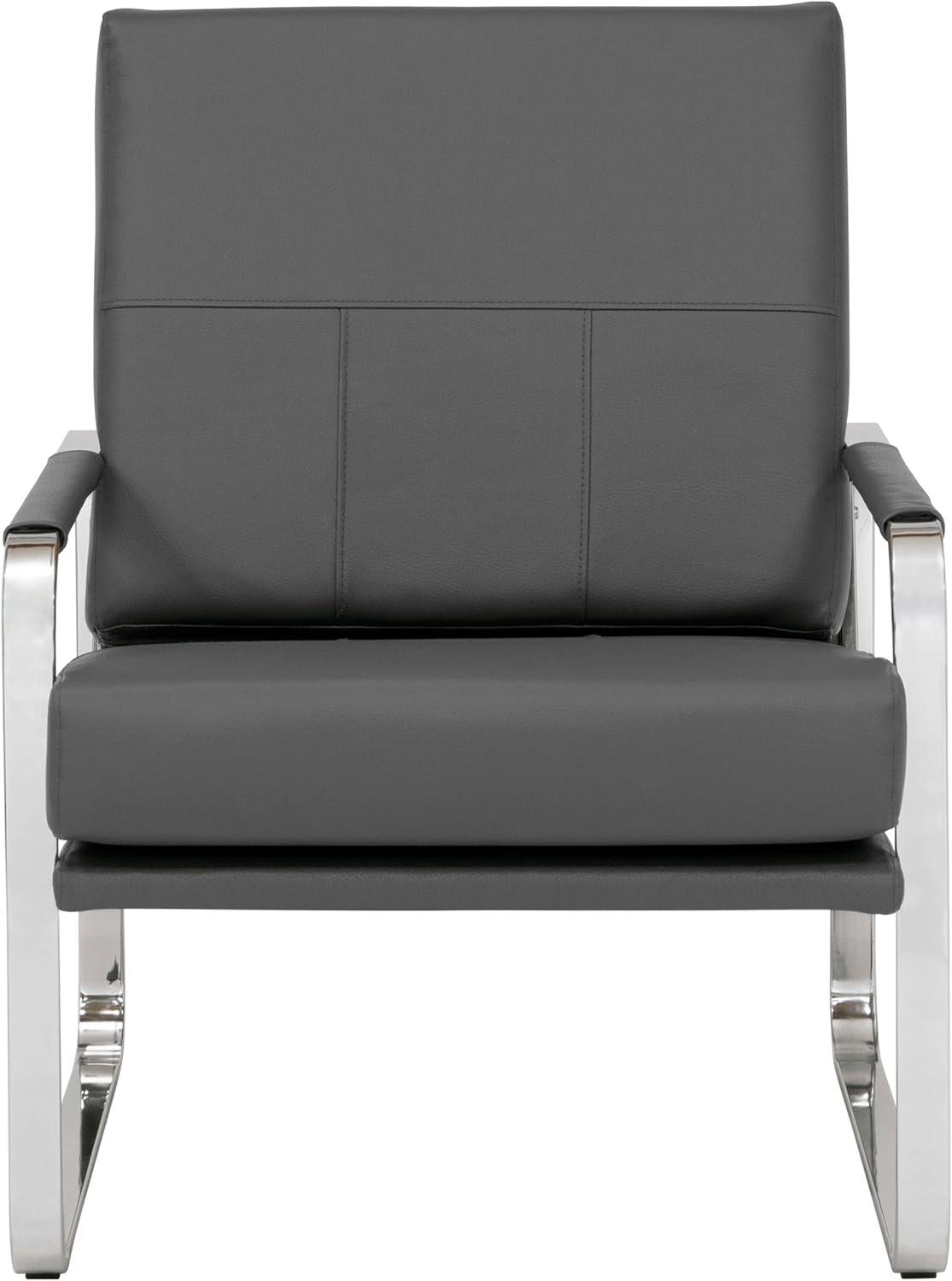 Allure Modern Blended Leather Accent Arm Chair - Studio Designs Home