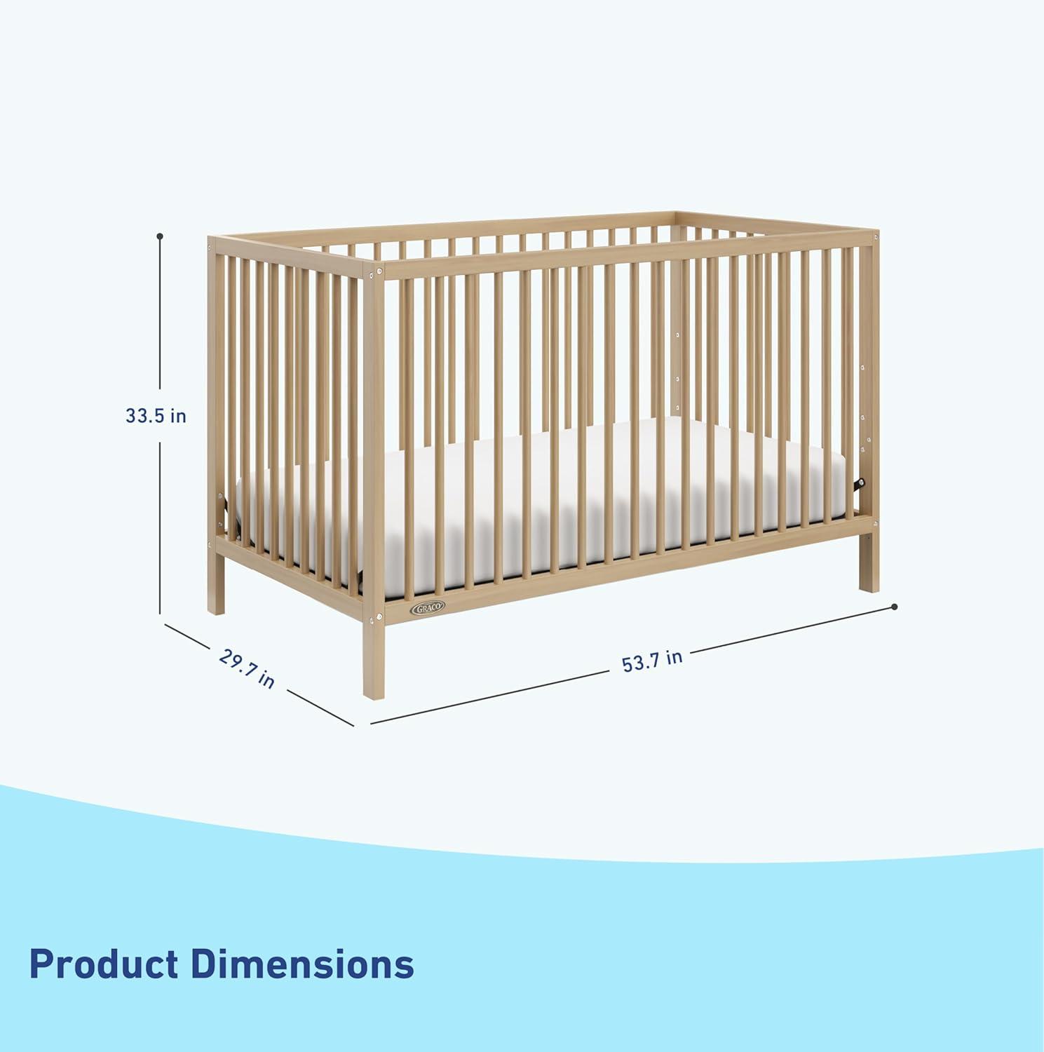 Teddi 4-in-1 Mini Convertible Crib with Mattress
