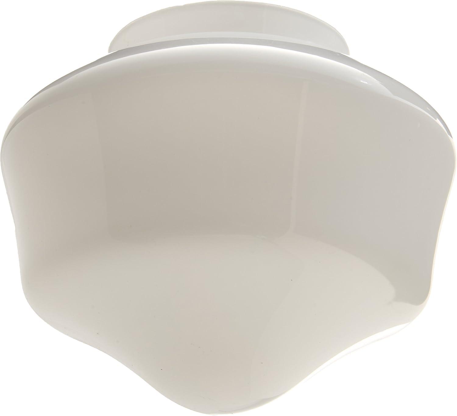 Hunter Fan Original Schoolhouse 7" H x 19" W Glass Bowl Ceiling Fan Bowl Shade ( Screw On ) in White