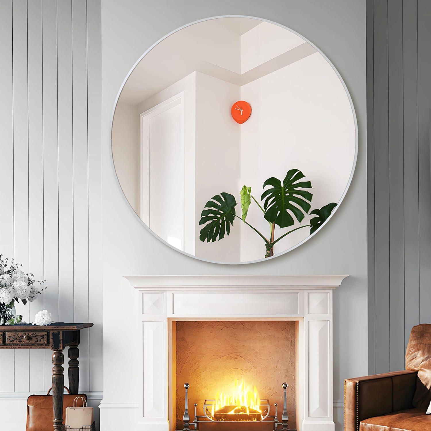 Sabine Metal Round Wall Mirror