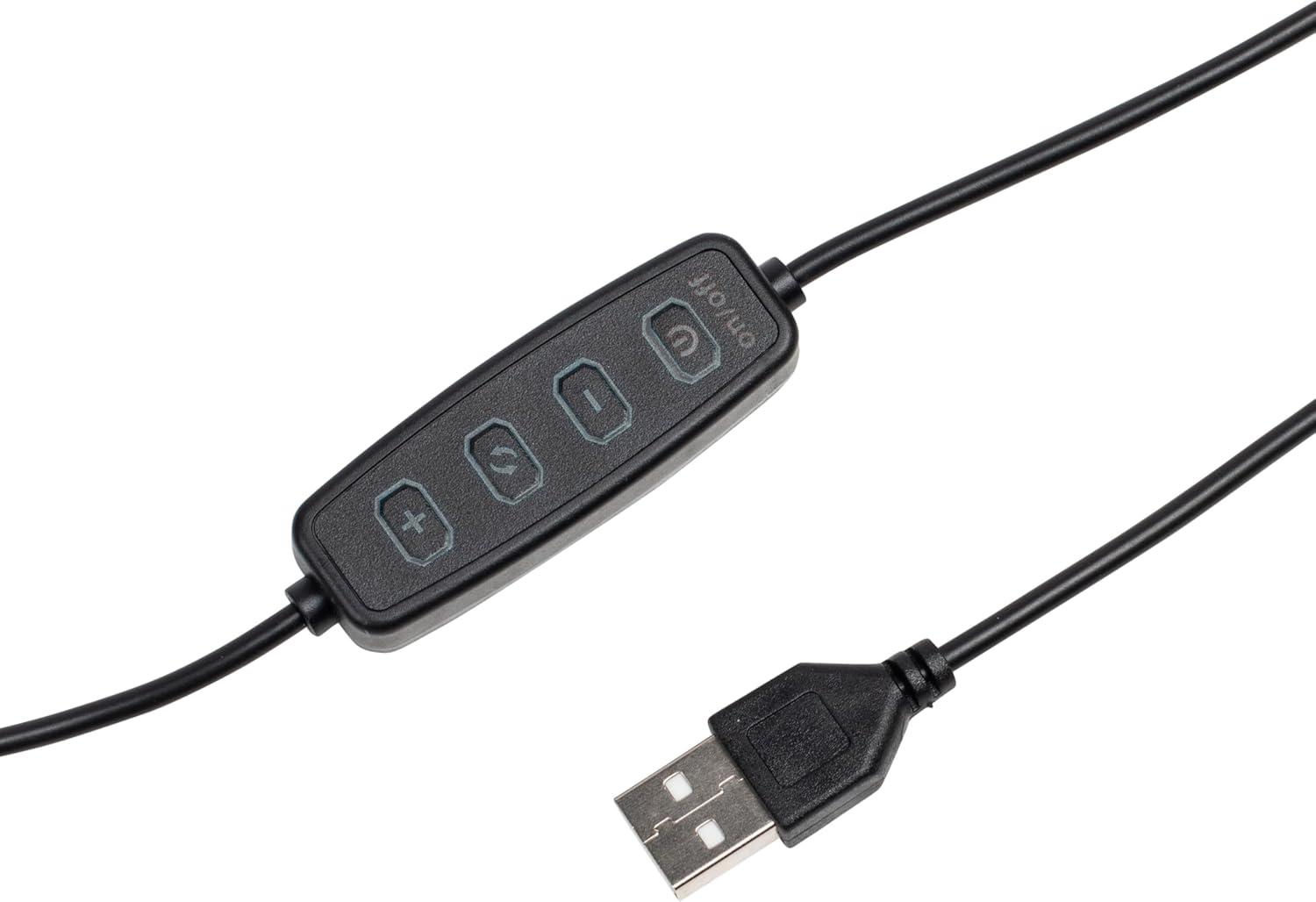 Gator 10" LED Desktop Ring Light Stand With Phone Holder and Compact Weighted Base