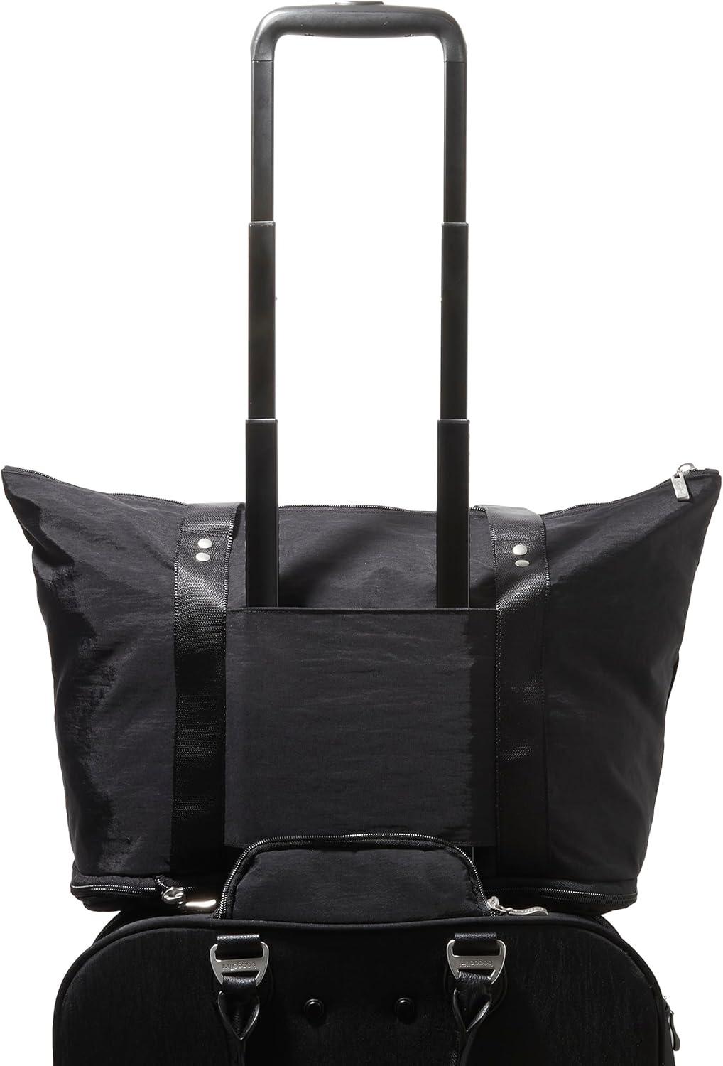 baggallini Carryall Expandable Packable Tote Bag - Black