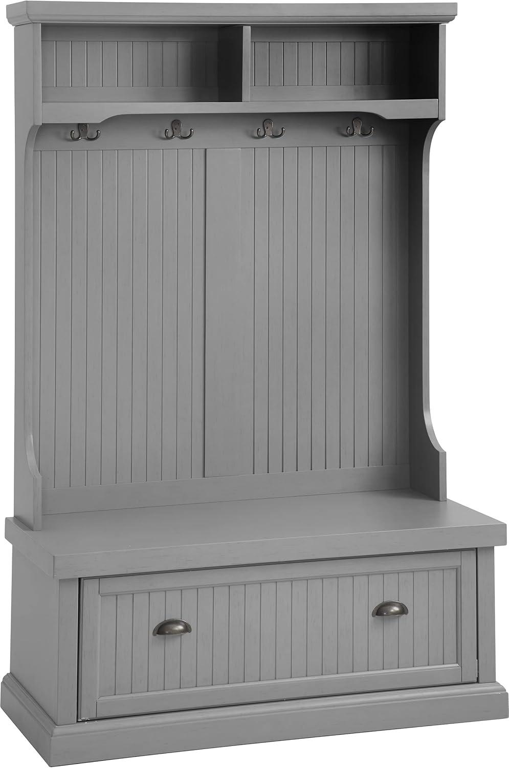 Seaside Hall Tree 40'' Wide with Bench and Shoe Storage