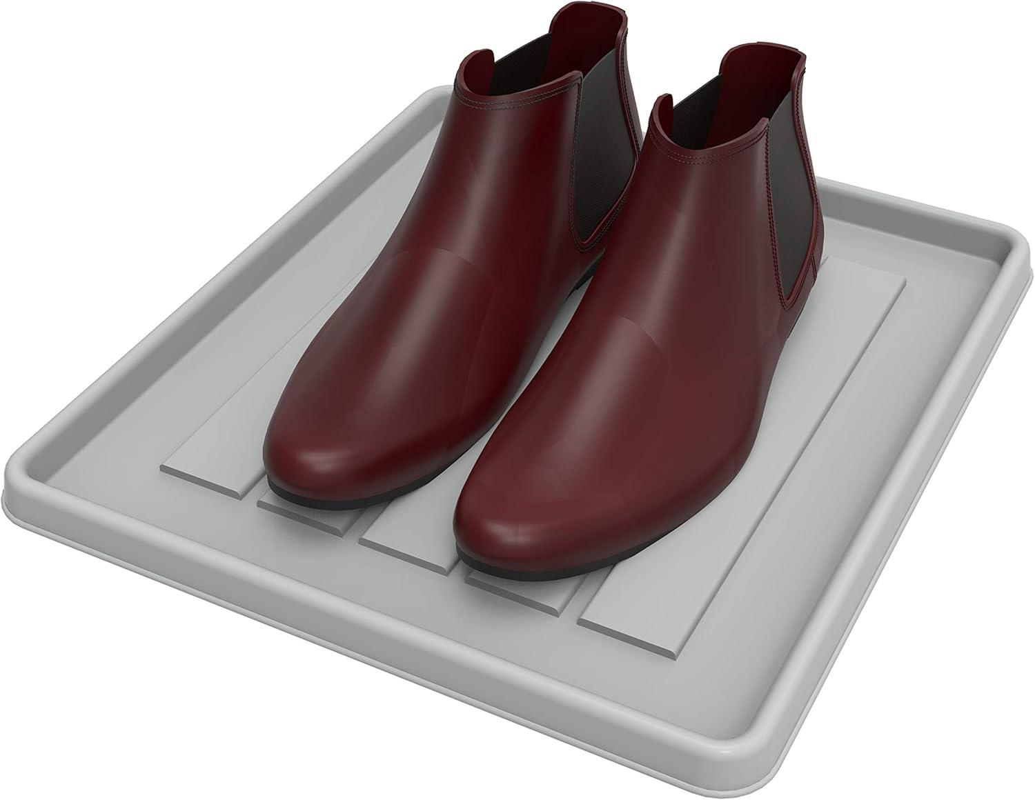 Storex School Locker / Office Cubicle Boot Tray, Gray, 18-Pack