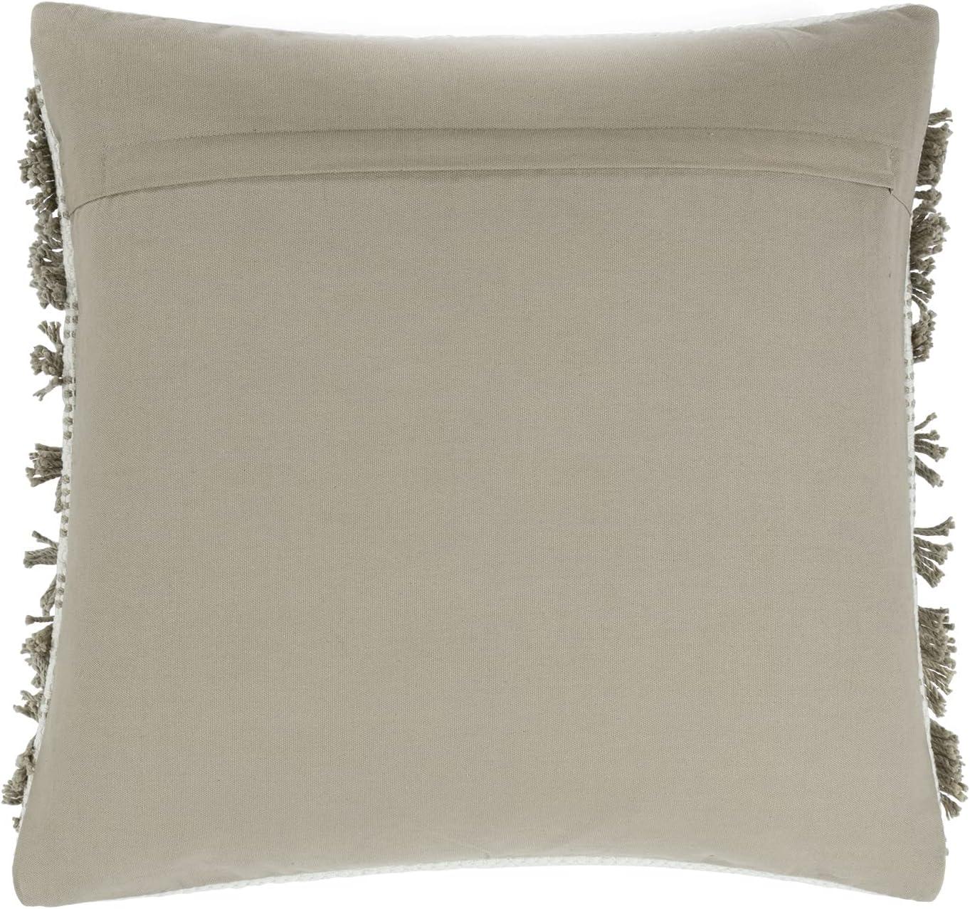 100% Cotton Throw Square Pillow Cover & Insert