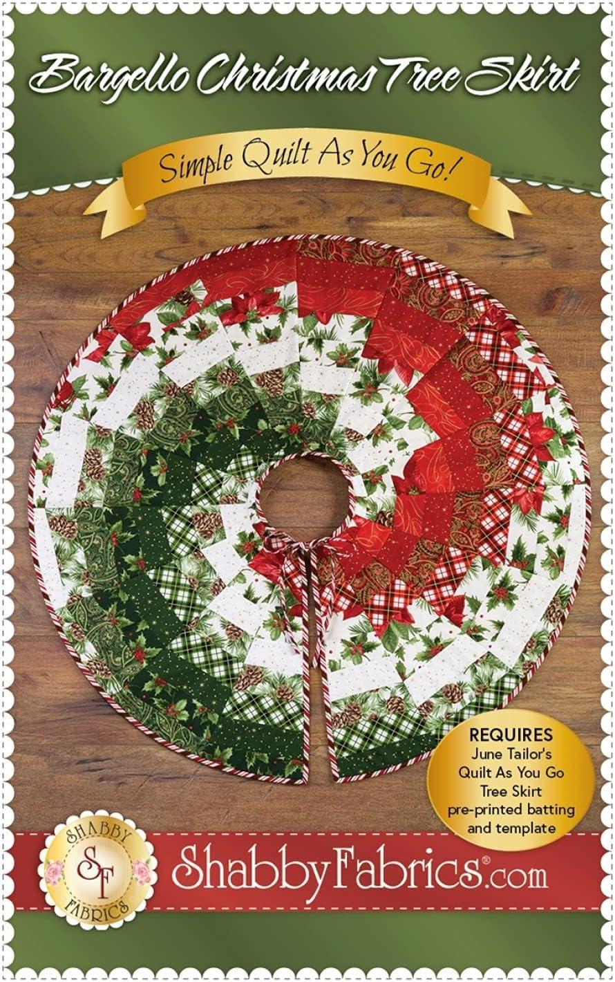 Bargello Christmas Tree Skirt Pattern by Shabby Fabrics