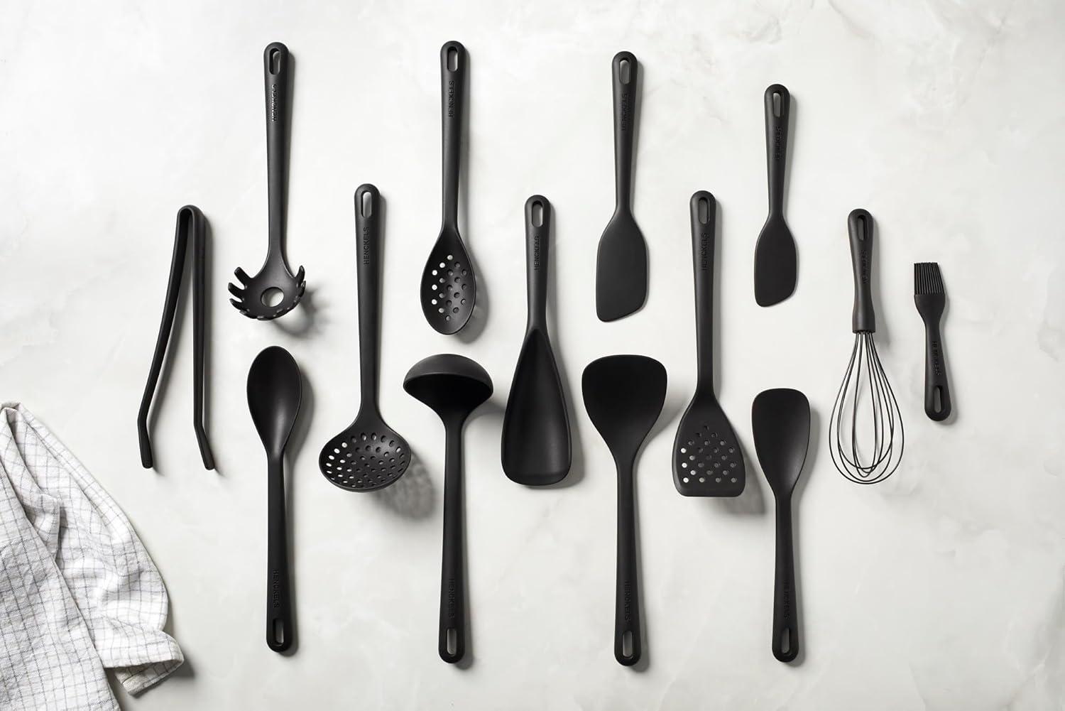 Henckels 4-Piece Black Silicone Cooking Utensil Set