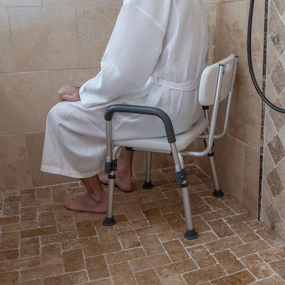 Joey 300 Lb. Capacity Adjustable Bath & Shower Chair with Depth Adjustable Back
