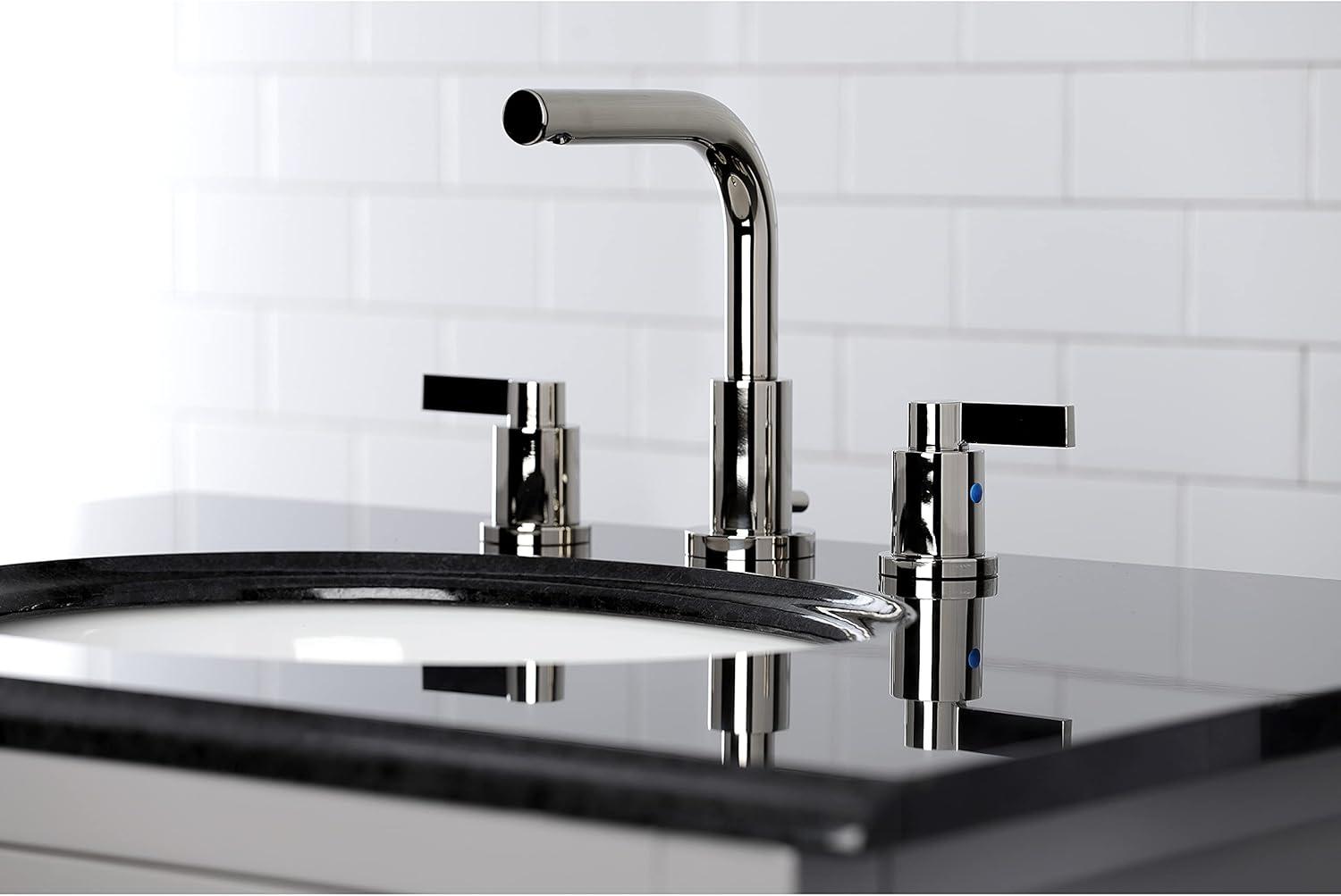 Nuvo Fusion Widespread Bathroom Faucet with Drain Assembly