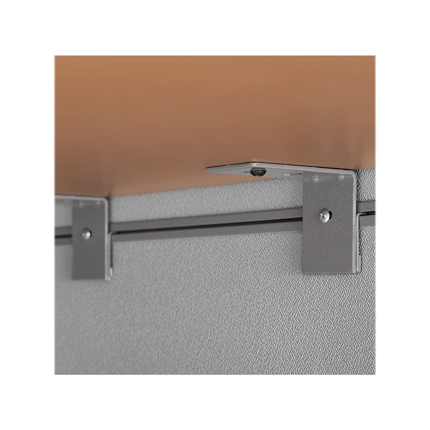 Bush Business Furniture Easy Office L-Shaped 4 Person Cubicle with Cable Management