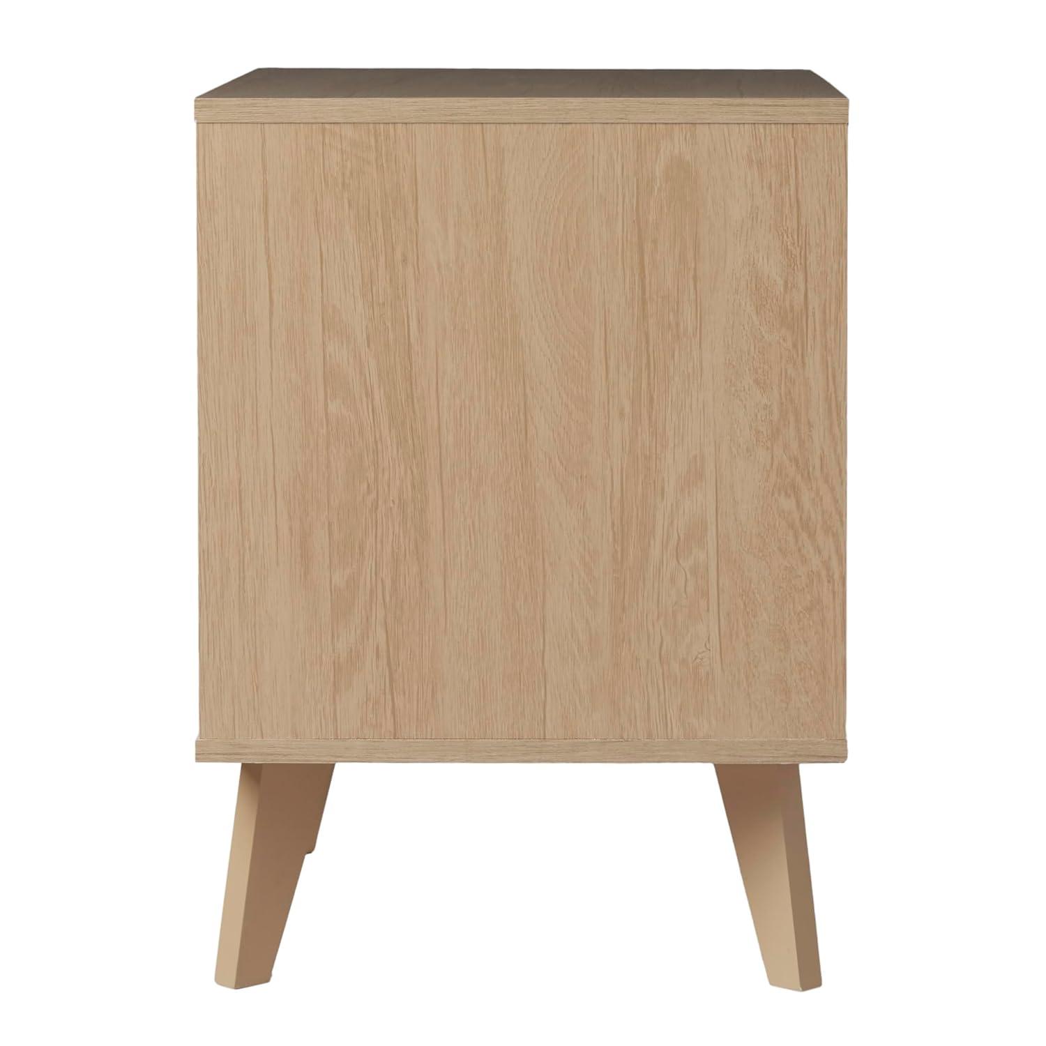 George Oliver Antoinette Modern 1-Drawer Nightstand with Open Cubby - Riviera