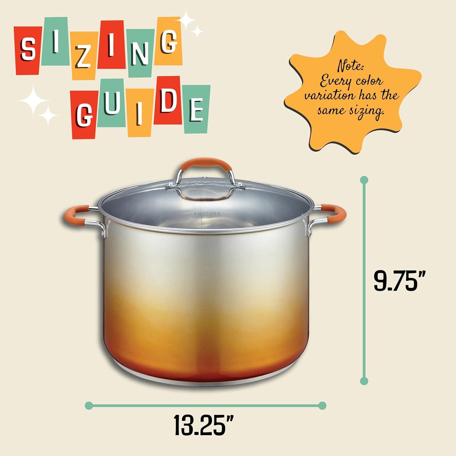 Concord Cookware Concord Cookware 20 Quarts Non-Stick Stainless Steel Stock Pot