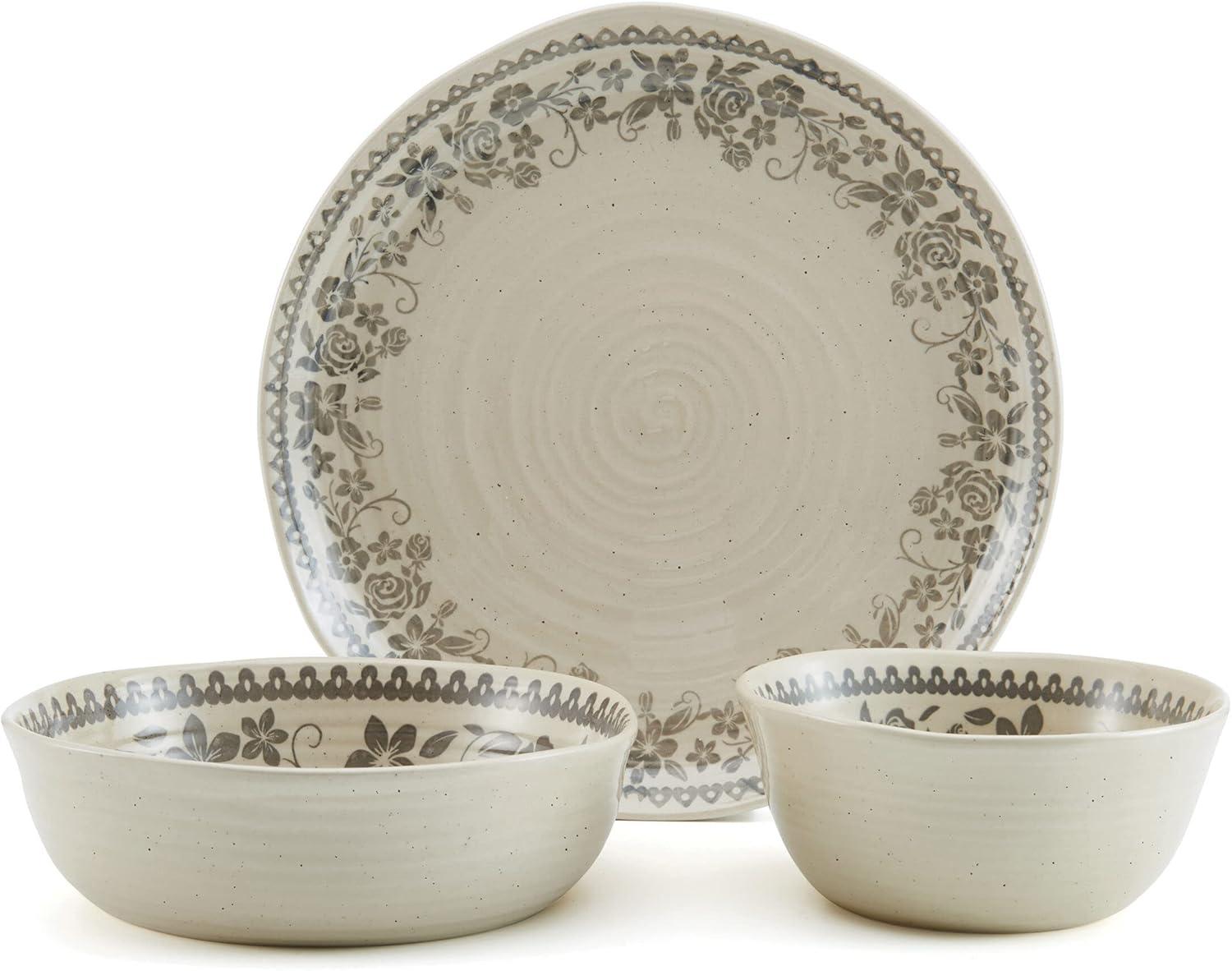 Pfaltzgraff® Hayden Grey 12-Piece Dinnerware Set