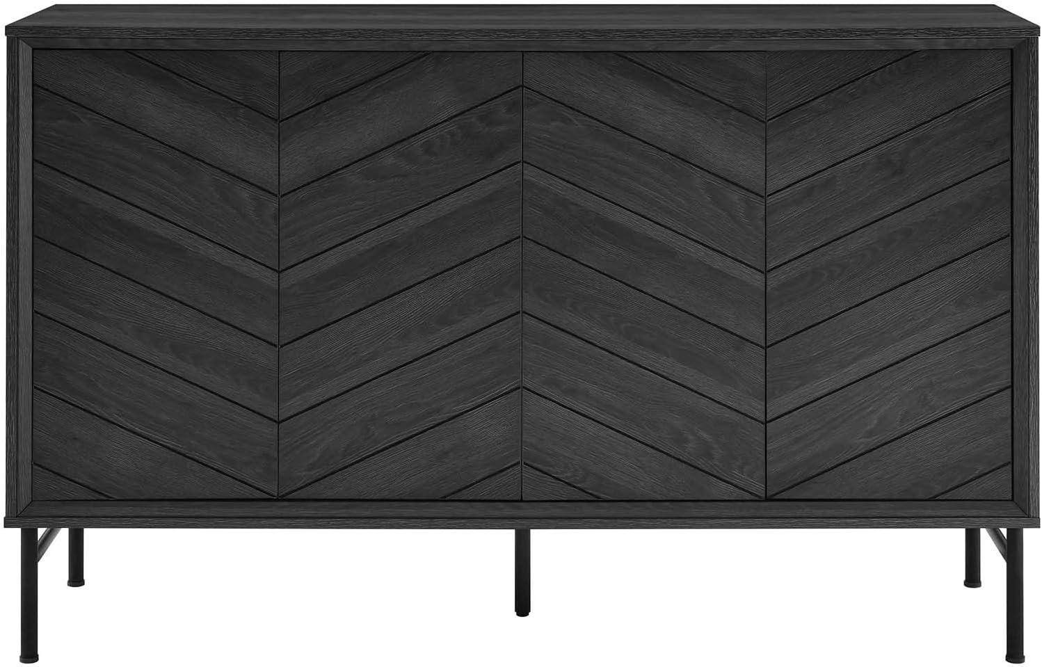 Modway Harper Chevron Sideboard in Black