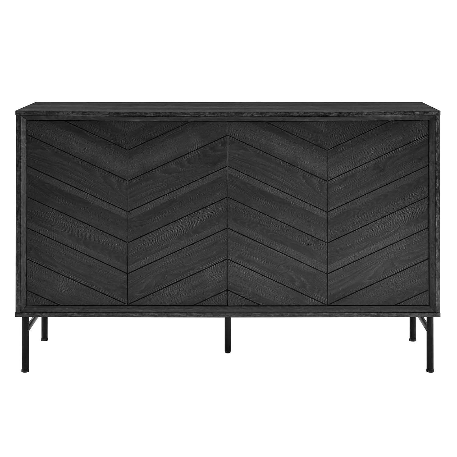 Modway Harper Chevron Sideboard in Black
