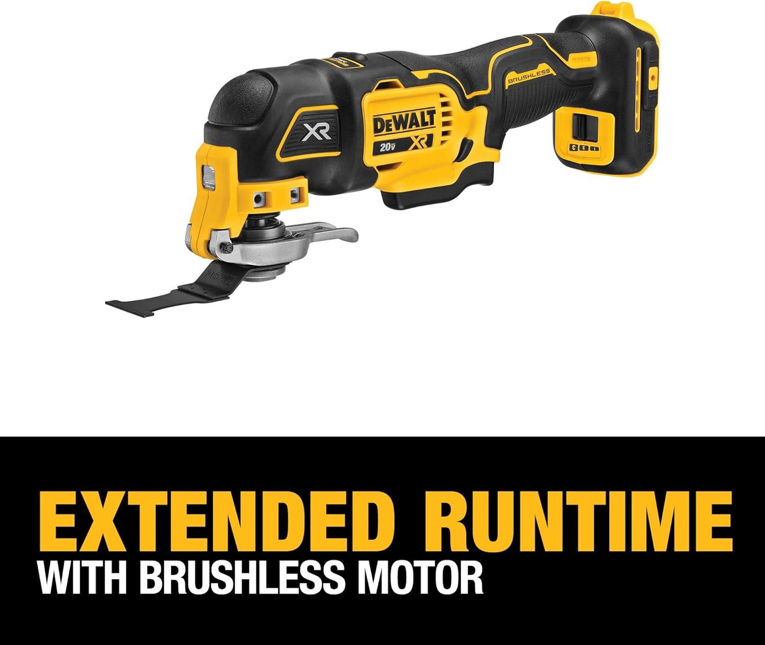 DEWALT 20-Volt MAX XR Cordless 3-speed Brushless Oscillating Multi Tool DCS356B