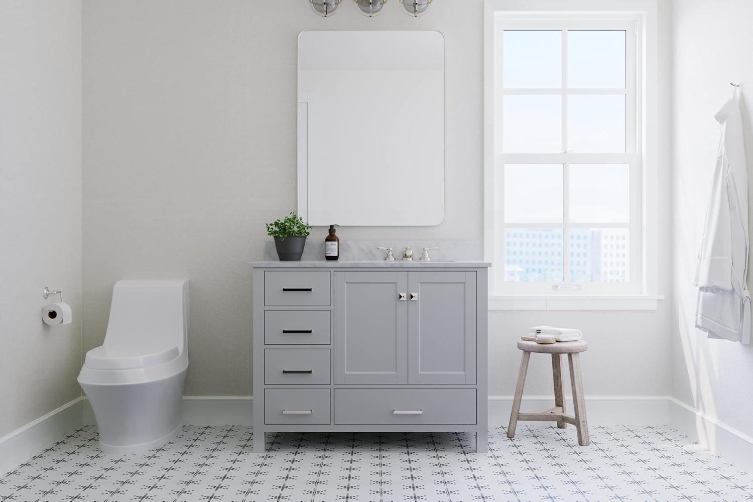 Ariel A043srcw2rvo Cambridge 43" Free Standing Single Basin Vanity Set - Grey
