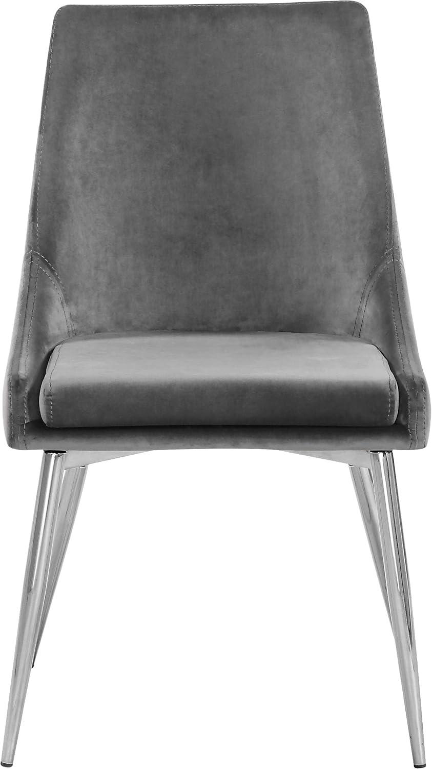 Meridian Furniture Karina Gray Velvet Dining Chair (Set of 2)