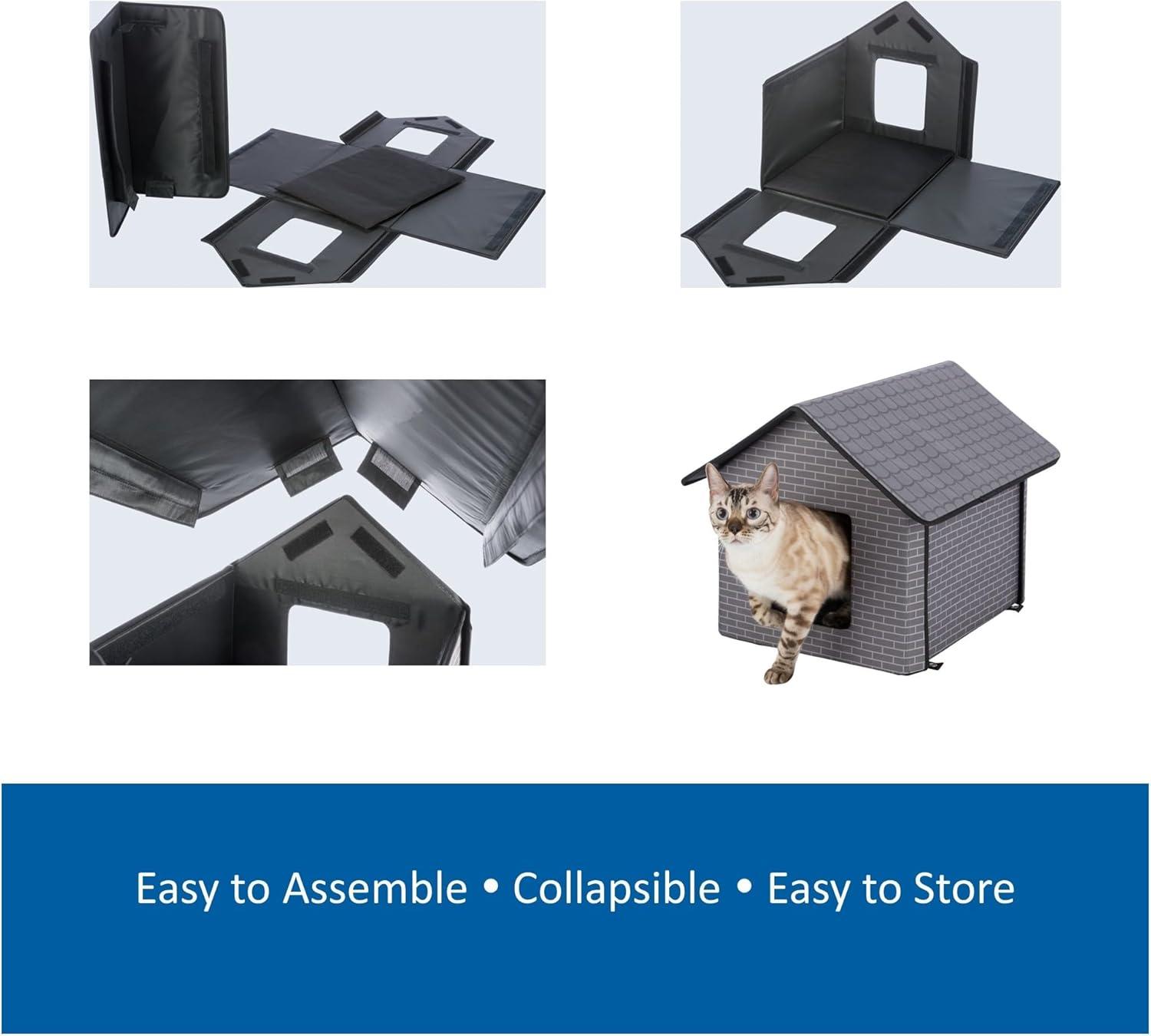 TRIXIE TRIXIE Insulated Outdoor Pet House, Waterproof Material, For Small Dogs and Cats, Feral Cats