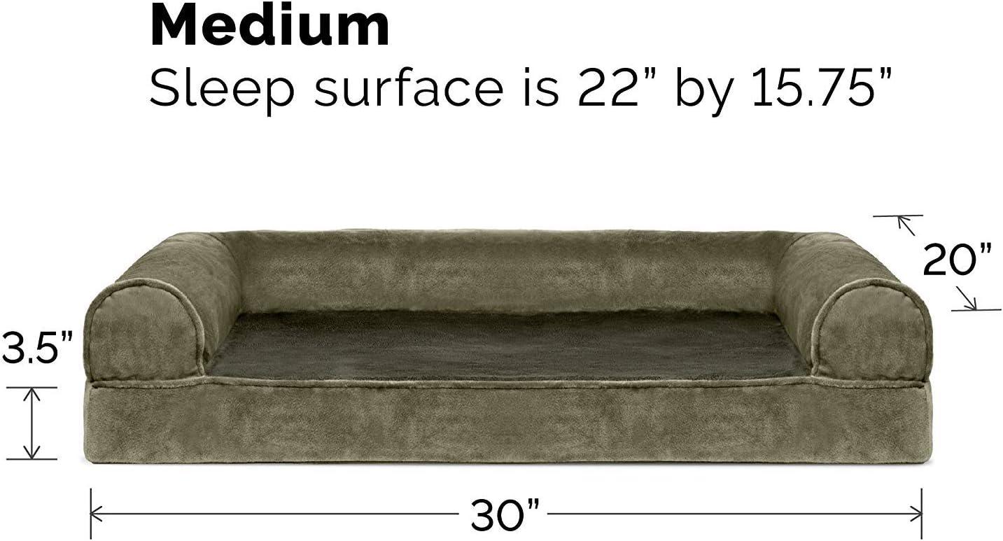 Luxe Fur & Performance Linen Sofa Bed