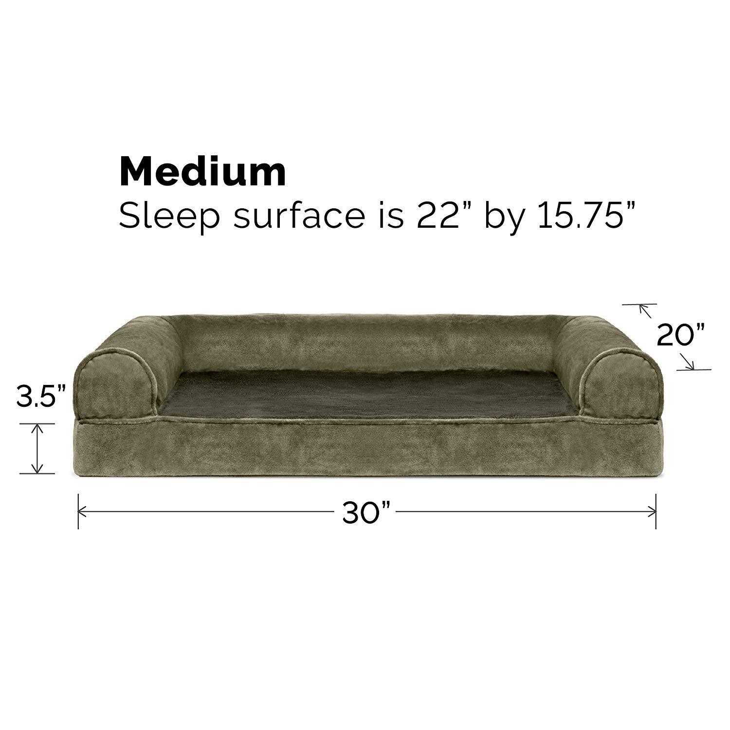 FurHaven Luxe Fur & Performance Linen Sofa Bed