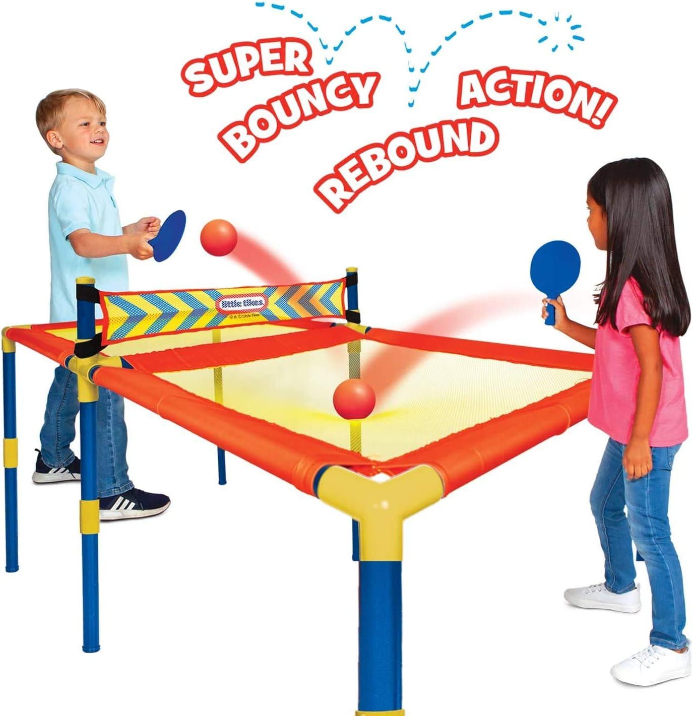 Little Tikes Easy Score Rebound Tennis Ping Pong Game W/ 2 Paddles & 2 Balls