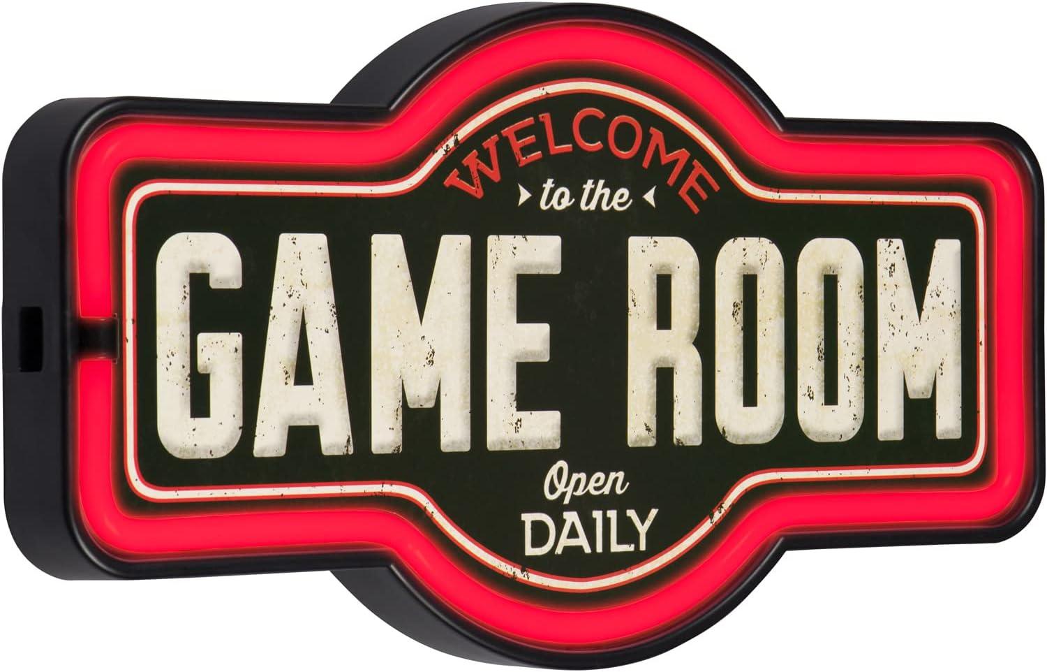 Vintage Inspired LED Neon Game Room Wall Sign