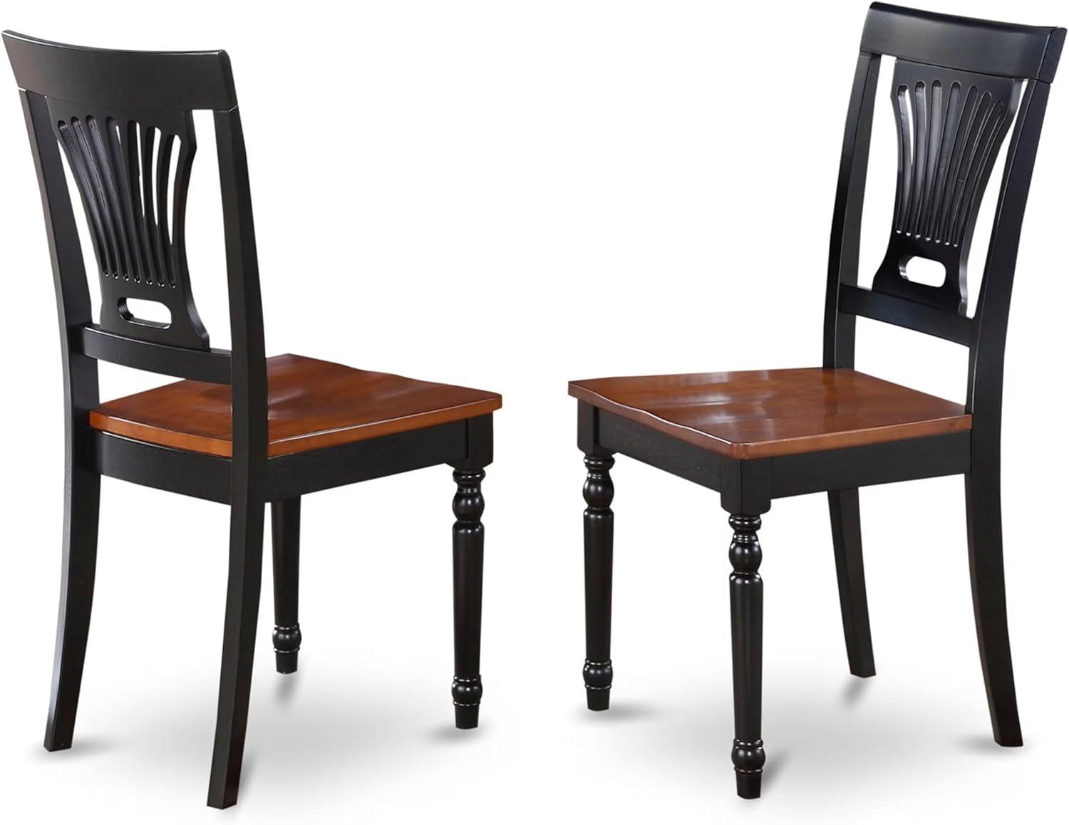 East West Furniture  Dining Set Contains a Rectangle Kitchen Table and Dining Chairs with a Bench (Chair Seat Type Options) NIAV6-BCH-LC 6