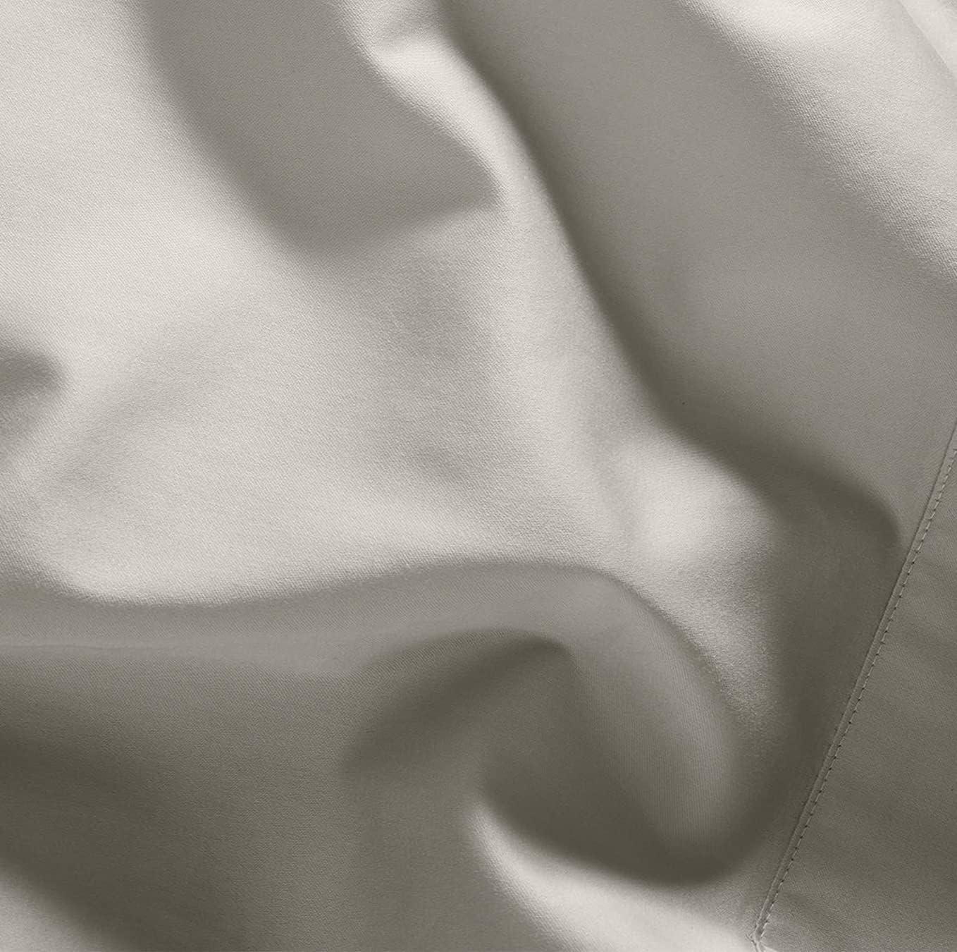 Twin Pewter Organic Cotton Percale Sheet Set