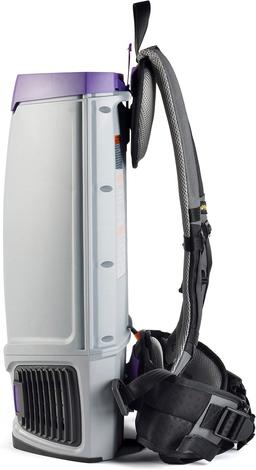 ProTeam Purple 10 Quart HEPA Commercial Backpack Vacuum Cleaner