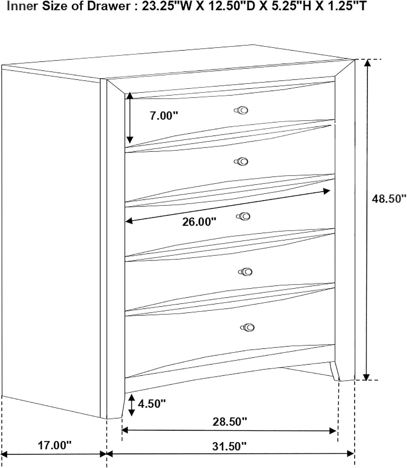 Briana Storage Bedroom Set with Bookcase Headboard Black