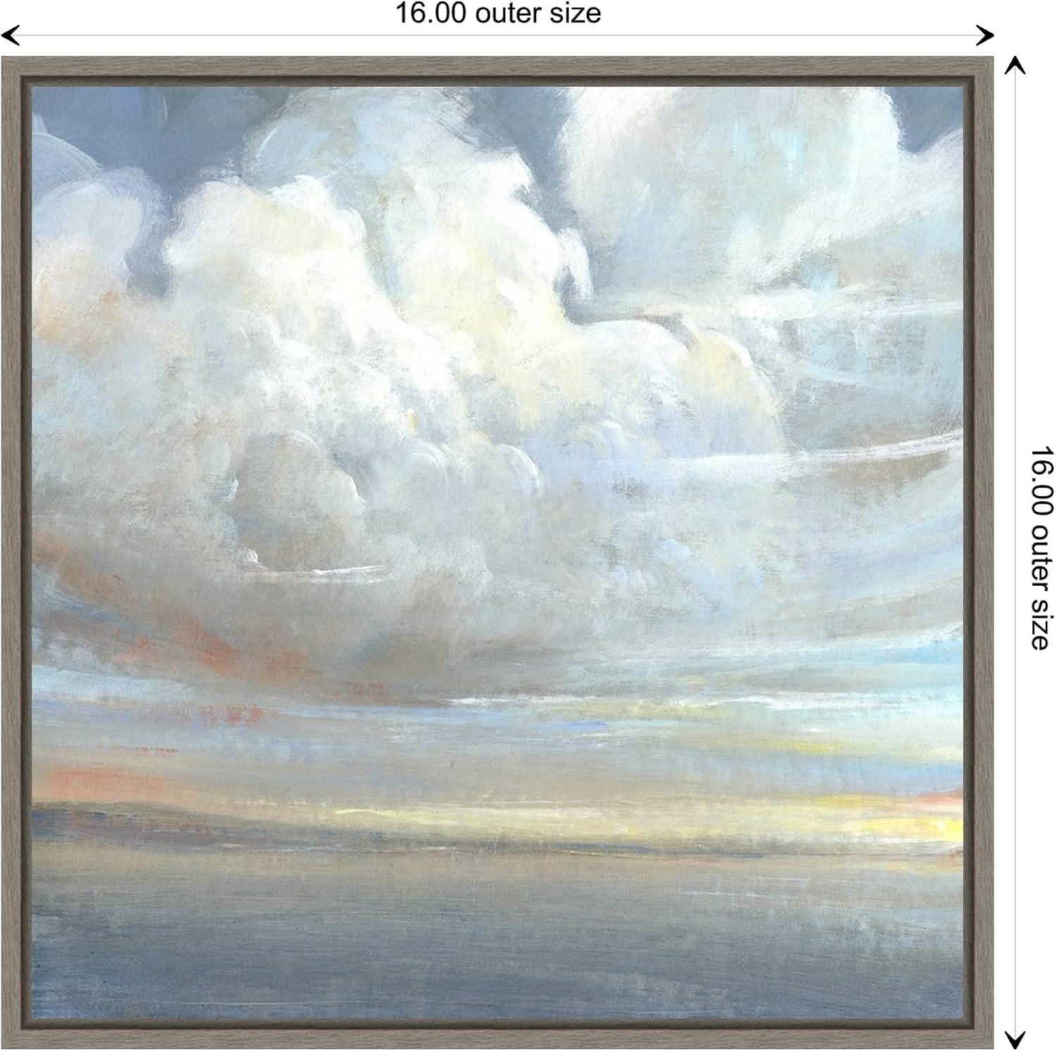 Amanti Art Passing Storm Clouds II by Tim O'Toole Canvas Wall Art Print Framed 16 x 16-in.