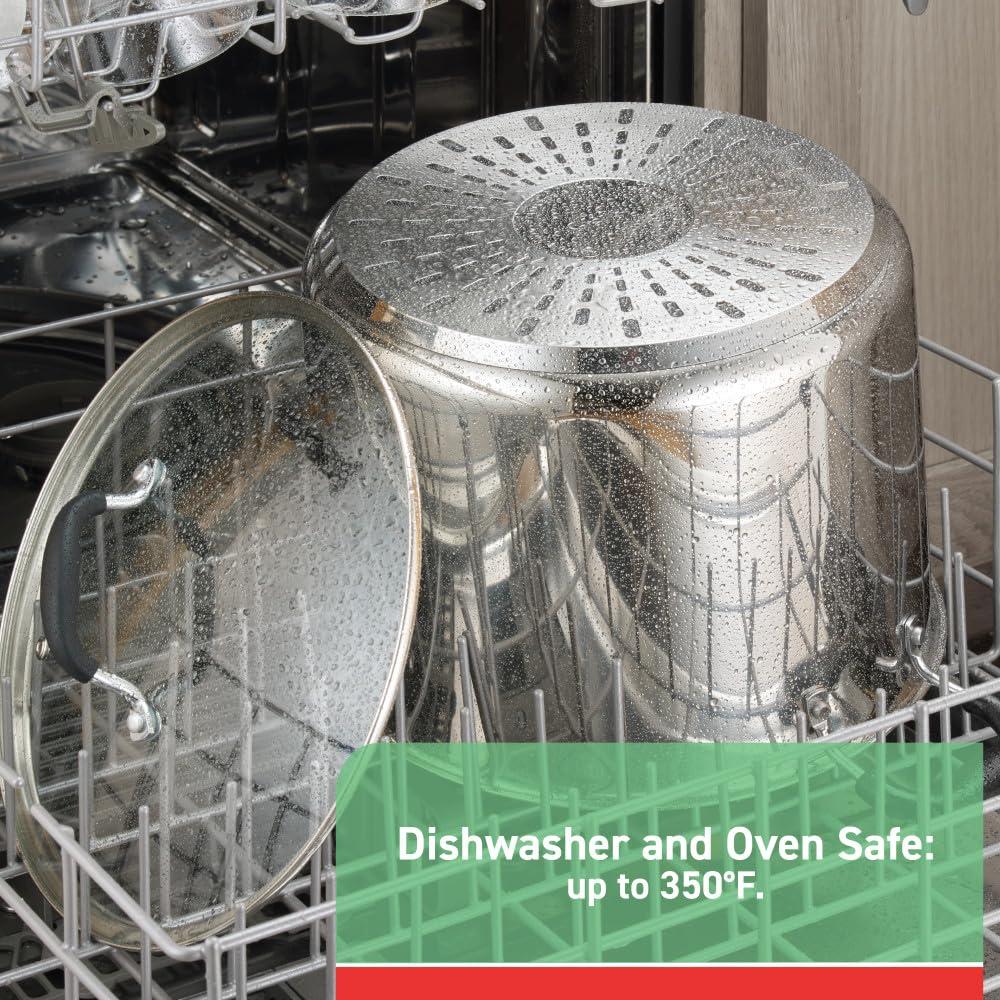 T-fal T-fal Stainless Steel 12 qt. Stockpot with lid