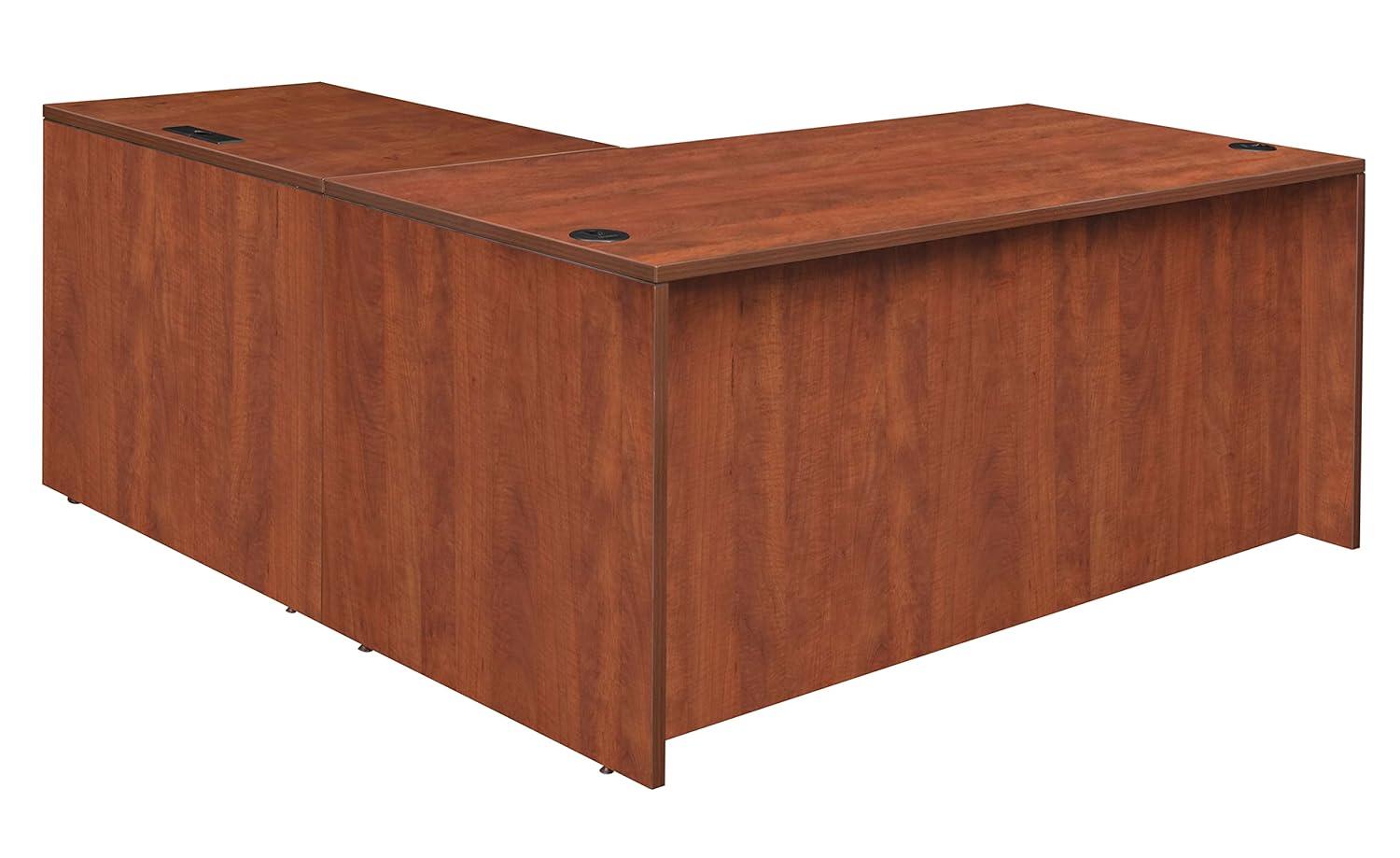 Regency Legacy 66 x 77 in. Executive L Desk Shell- Cherry