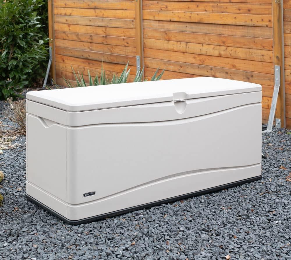 Lifetime Lifetime 60'' W 130 Gallons Water Resistant Polyethylene Plastic Lockable Deck Box